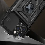 Hybrid Armor Camshield Case For Plus Armored Case With Camera Cover Black iPhone 14 Plus Tok