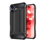 Hybrid Armor Case Black iPhone 16 Plus Tok