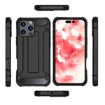 Hybrid Armor Case Black iPhone 16 Pro Tok