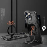 Hybrid Armor Trendy Case With MagSafe Black iPhone 16 Pro Max Tok