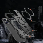 Hybrid Armor Trendy Case With MagSafe Black iPhone 16 Pro Tok