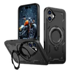 Hybrid Armor Trendy Case With MagSafe Black iPhone 16 Tok