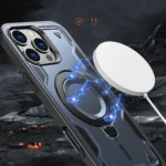 Hybrid Armor Trendy Case With MagSafe Blue iPhone 16 Pro Max Tok