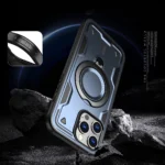 Hybrid Armor Trendy Case With MagSafe Blue iPhone 16 Pro Max Tok