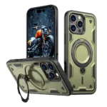 Hybrid Armor Trendy Case With MagSafe Green iPhone 16 Pro Max Tok