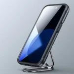 Joyroom Dual Hinge Case For Armored Case With A Stand And A Ring Holder Black iPhone 14 Pro Tok