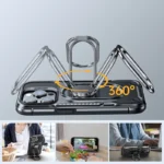 Joyroom Dual Hinge Case For Armored Case With A Stand And A Ring Holder Black iPhone 14 Pro Tok