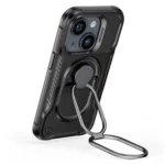 Joyroom Dual Hinge Case For Plus Armored Case With A Stand And A Ring Holder Black iPhone 14 Plus Tok