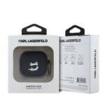 Karl Lagerfeld 3D Logo NFT Choupette Head Silicone Black AirPods 4 Tok