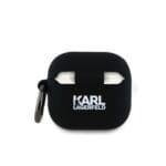 Karl Lagerfeld 3D Logo NFT Karl and Choupette Silicone Black AirPods 4 Tok