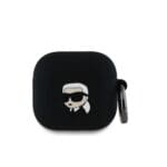 Karl Lagerfeld 3D Logo NFT Karl Head Silicone Black AirPods 4 Tok