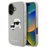 Karl Lagerfeld 3D Rubber Double Heads Beige iPhone 16 Tok