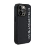 Karl Lagerfeld 3D Rubber Glitter Logo Black iPhone 13 Pro Tok