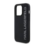 Karl Lagerfeld 3D Rubber Glitter Logo Black iPhone 13 Pro Tok