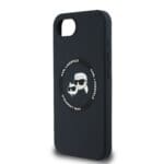Karl Lagerfeld Liquid Silicone K&CH Heads MagSafe Black iPhone 16e Tok