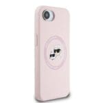 Karl Lagerfeld Liquid Silicone K&CH Heads MagSafe Pink iPhone 16e Tok
