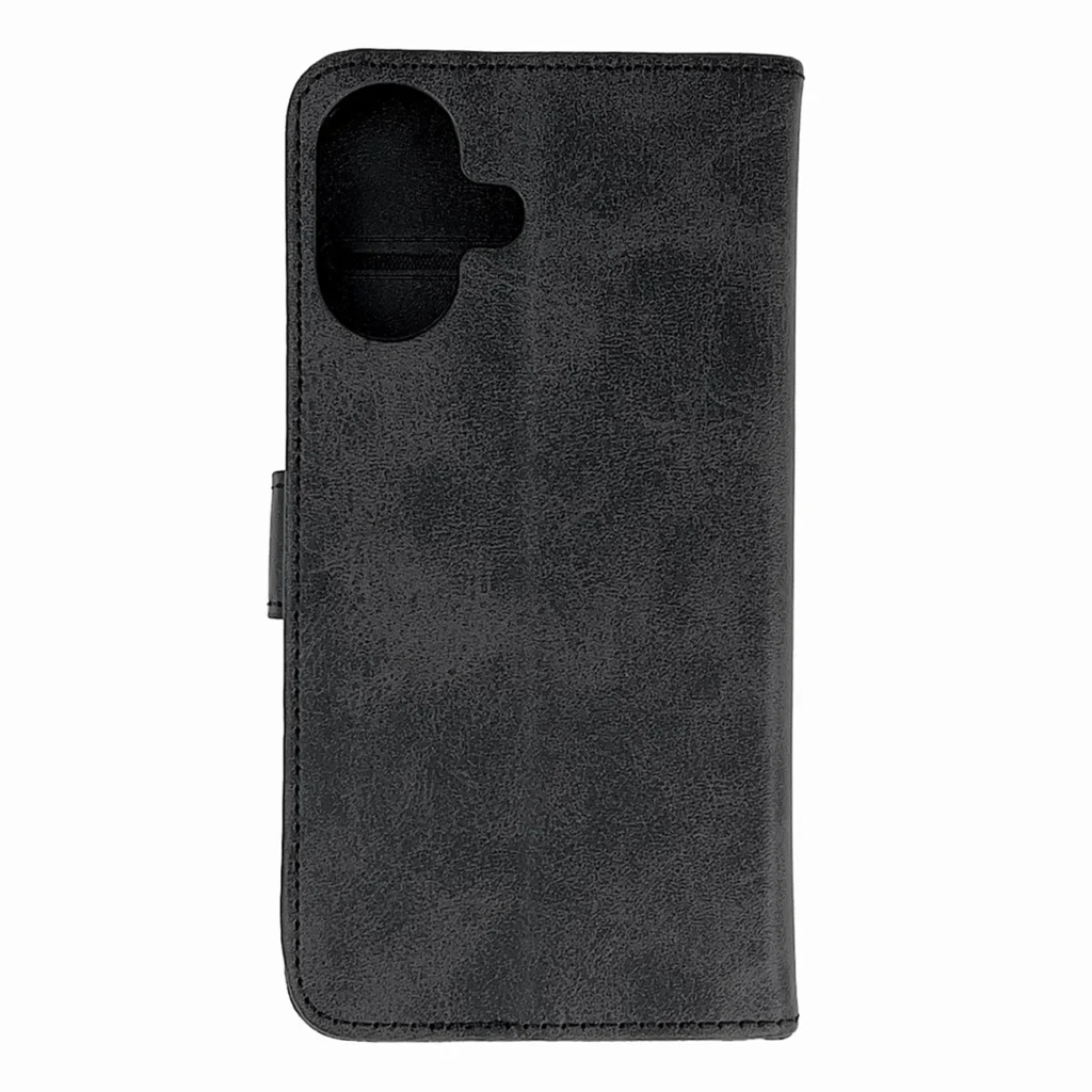 Leather Book Black iPhone 16 Tok