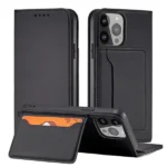 Magnet Card Case Case For Flip Cover Wallet Stand Black iPhone 14 Pro Max Tok