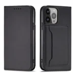 Magnet Card Case Case For Flip Cover Wallet Stand Black iPhone 14 Pro Max Tok