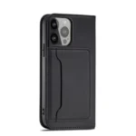Magnet Card Case Case For Flip Cover Wallet Stand Black iPhone 14 Pro Tok