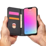 Magnet Card Case Case For Flip Cover Wallet Stand Black iPhone 14 Pro Tok