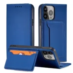 Magnet Card Case Case For Flip Cover Wallet Stand Blue iPhone 14 Pro Max Tok