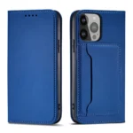 Magnet Card Case Case For Flip Cover Wallet Stand Blue iPhone 14 Pro Max Tok