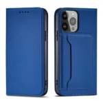 Magnet Card Case Case For Flip Cover Wallet Stand Blue iPhone 14 Pro Max Tok