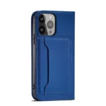 Magnet Card Case Case For Flip Cover Wallet Stand Blue iPhone 14 Pro Max Tok