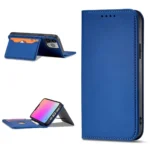 Magnet Card Case Case For Flip Cover Wallet Stand Blue iPhone 14 Pro Tok