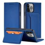 Magnet Card Case Case For Flip Cover Wallet Stand Blue iPhone 14 Pro Tok