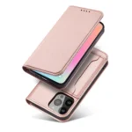 Magnet Card Case Case For Flip Cover Wallet Stand Pink iPhone 14 Pro Max Tok
