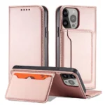 Magnet Card Case Case For Flip Cover Wallet Stand Pink iPhone 14 Pro Max Tok