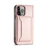 Magnet Card Case Case For Flip Cover Wallet Stand Pink iPhone 14 Pro Max Tok