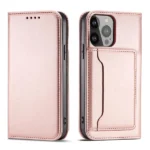 Magnet Card Case Case For Flip Cover Wallet Stand Pink iPhone 14 Pro Tok