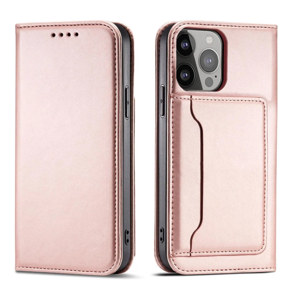 Magnet Card Case Case For Plus Flip Cover Wallet Stand Pink iPhone 14 Plus Tok