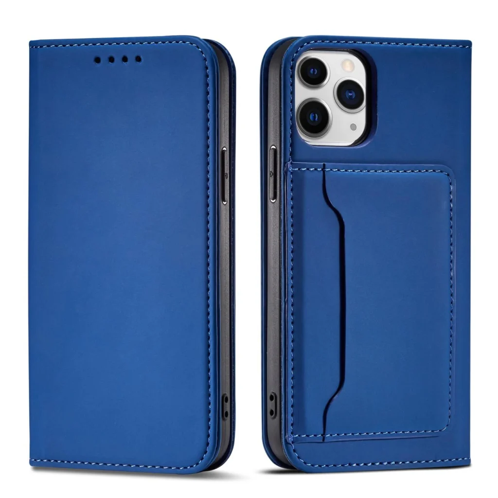 Magnet Card Case For Pouch Card Wallet Card Holder Blue iPhone 12 Pro Max Tok
