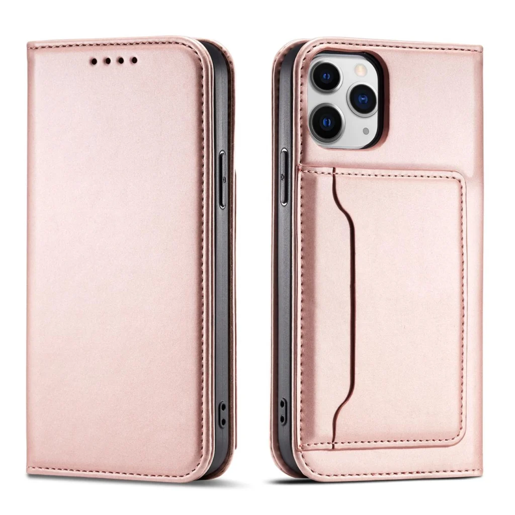 Magnet Card Case For Pouch Card Wallet Card Holder Pink iPhone 12 Pro Max Tok