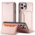 Magnet Card Case For Pouch Card Wallet Card Holder Pink iPhone 12 Pro Max Tok