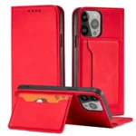 Magnet Card Case For Pouch Card Wallet Card Holder Red iPhone 13 Pro Max Tok