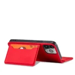 Magnet Card Case For Pouch Card Wallet Card Holder Red iPhone 13 Pro Max Tok