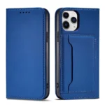 Magnet Card Cover Card Wallet Card Stand Blue iPhone 12 Tok