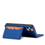 Magnet Card Cover Card Wallet Card Stand Blue iPhone 12 Tok