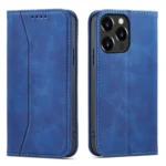 Magnet Fancy Case Case For Flip Cover Wallet Stand Blue iPhone 14 Pro Tok