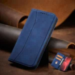 Magnet Fancy Case Case For Flip Cover Wallet Stand Blue iPhone 14 Pro Tok