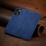 Magnet Fancy Case Case For Flip Cover Wallet Stand Blue iPhone 14 Pro Tok