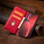 Magnet Fancy Case Case For Flip Cover Wallet Stand Red iPhone 14 Pro Tok