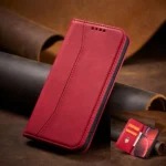 Magnet Fancy Case Case For Flip Cover Wallet Stand Red iPhone 14 Pro Tok
