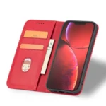 Magnet Fancy Case Case For Flip Cover Wallet Stand Red iPhone 14 Pro Tok