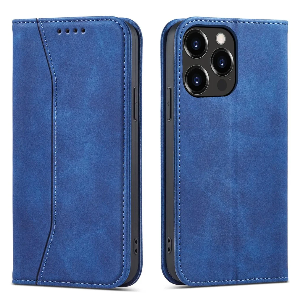 Magnet Fancy Case Case For Pouch Card Wallet Card Holder Blue iPhone 13 Pro Max Tok